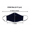 Religious Face Mask for Confirmation child measurements