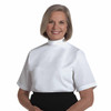 SW-107 White Shell Clergy Blouse