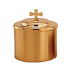 337G Satin Gold Host Box 150 Host Cap.