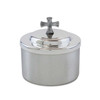 336S Satin Silver Host Box 125 Host Cap.
