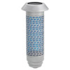 9872PCF Filigree Cemetery Light Blue Globe