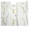 Sterling Birthstone Cross Necklaces - Sold Individually