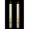 Ornamented Complementing Altar Candles
