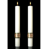 Cross of St. Francis Complementing Altar Candles