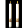 Luke 24 Complementing Altar Candles Pair