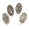 Oval Celtic Pendants in 4 styles: Celtic Cross, Tree of Life, Knotwork and Celtic Heart
