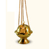 10-781 Brass Chapel Censer with Chains