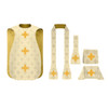 3978  5 Pc. Roman Chasuble Set  white