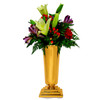 K1354 Solid Brass Altar Vase