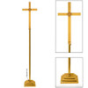 K1356 Solid Brass Processional Cross