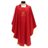 654 Lightweight Chasuble in Mixed Linen/Red