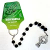 Black Irish Marble Decade Rosary representing the Leinster Province of Ireland
