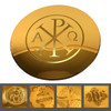 24K Gold Plate Scale Paten w/Assorted Designs