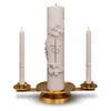 K322 Wedding Candle Holder in Polished Brass