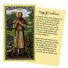 Saint Fiacre Prayer Card with Prayer for Gardeners