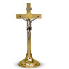 K146 Solid Brass Altar Crucifix