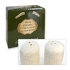 Celtic Salt & Pepper Shakers Box and Close up image