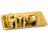 K333 Baptismal Set with Tray 14K Gold Plate