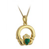 Gold Plated Claddagh Pendant