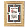 Gold Leaf Framed Irish Blessing Print