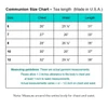 Size Chart for Maura Dress