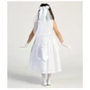 Back of the Maura Cotton Eyelet Communion Dress
