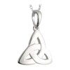 Éireloom Sterling Silver Trinity Knot Pendant on 18" chain - Irish Hallmarked at Dublin Castle