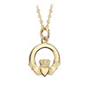 10K Gold Claddagh Pendant on 18" 10K Gold chain