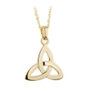 Éireloom 10K Trinity Knot Pendant on 18" 10K gold chain