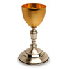 K921 Two-Tone 24K Gold and Silver Plate Chalice