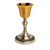 K924 Gold Plate and Silver Oxidized Chalice