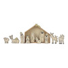 12 Piece Wood Look Nativity Set