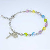 Sterling Crystal Rosary Bracelet