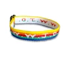 WWJD Rainbow Woven Bracelet