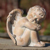 Cherub Statue with Head in Hand