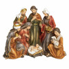 One Piece Nativity Sculpture includes Holy Family, 3 Kings, and 1 Shepherd & Lamb