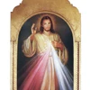 Detail of the 21 x 45 Divine Mercy Florentine Plaque