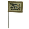 Retirement Flag Flower Pick