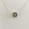 Silver Pet Memories Pendant detail of heart side