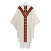 101-0181 Chasuble with Chi-Rho Monogram White