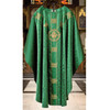 101-0920 Alpha Omega Chasuble in Tudor Rose Green