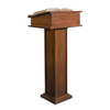 LC908 Maple Wood Lectern with Shelf