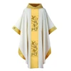 HB1 Classic Chasuble with Hand Embroidered Banding White