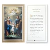 Sample of a holy card that is included with each issue
