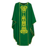 1007 Classic Hand Embroidered Silk Chasuble Green