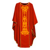 1007 Classic Hand Embroidered Silk Chasuble Red