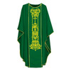 1007 Classic Hand Embroidered Silk Chasuble Green