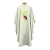 873 Chasuble with Chalice, Wheat & Grapes Design Off-White