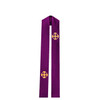 BV 707 Stole with Jerusalem Cross Purple