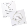 Faith Silver Heart - 2 Styles - necklace or bracelet with each sold separately